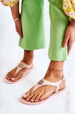 Damskie Sandałki Nude Sonner