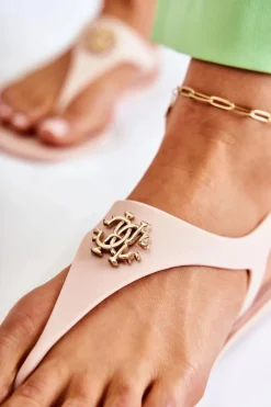 Damskie Sandałki Nude Sonner