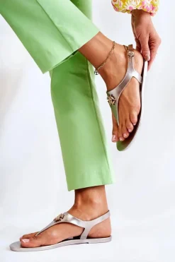 Damskie Sandałki Złote Sonner