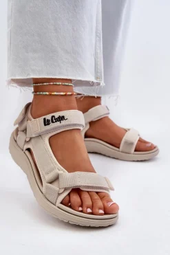 Damskie Sandały Lee Cooper LCW-24-34-2614 Beżowe