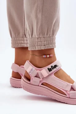 Damskie Sandały Lee Cooper LCW-24-34-2613 Różowe