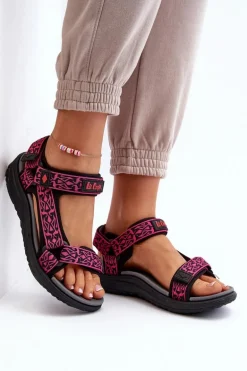 Damskie Sandały Lee Cooper LCW-24-34-2608 Fuksja
