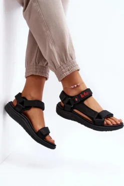 Damskie Sandały Lee Cooper LCW-24-34-2615 Czarne