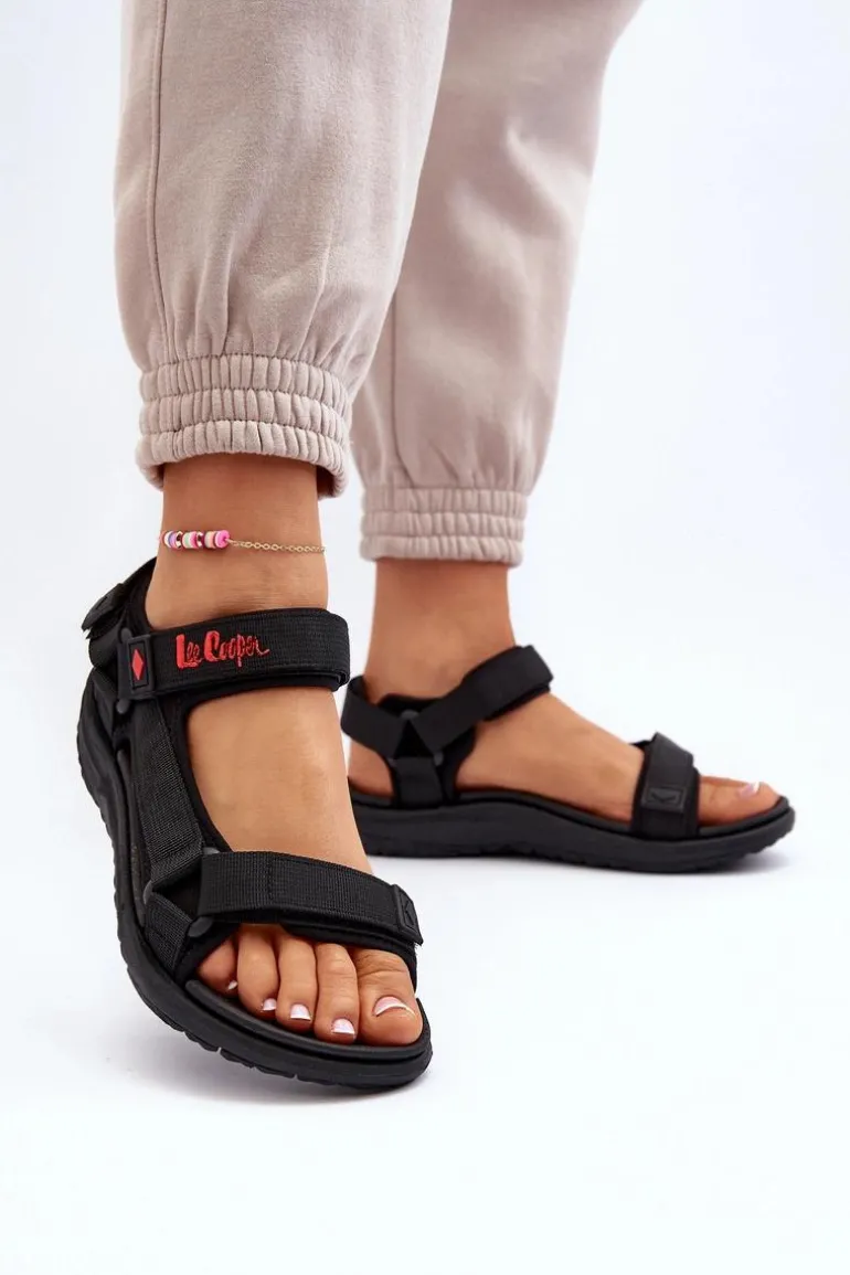 Damskie Sandały Lee Cooper LCW-24-34-2615 Czarne