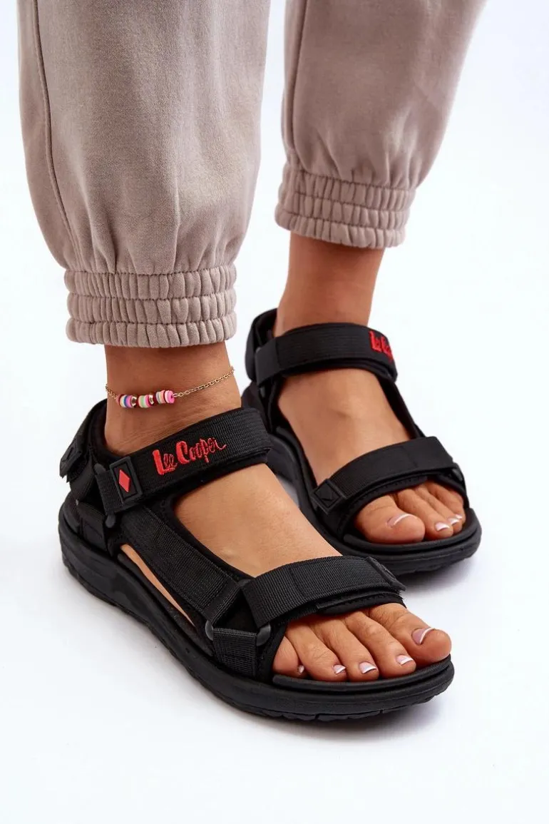 Damskie Sandały Lee Cooper LCW-24-34-2615 Czarne