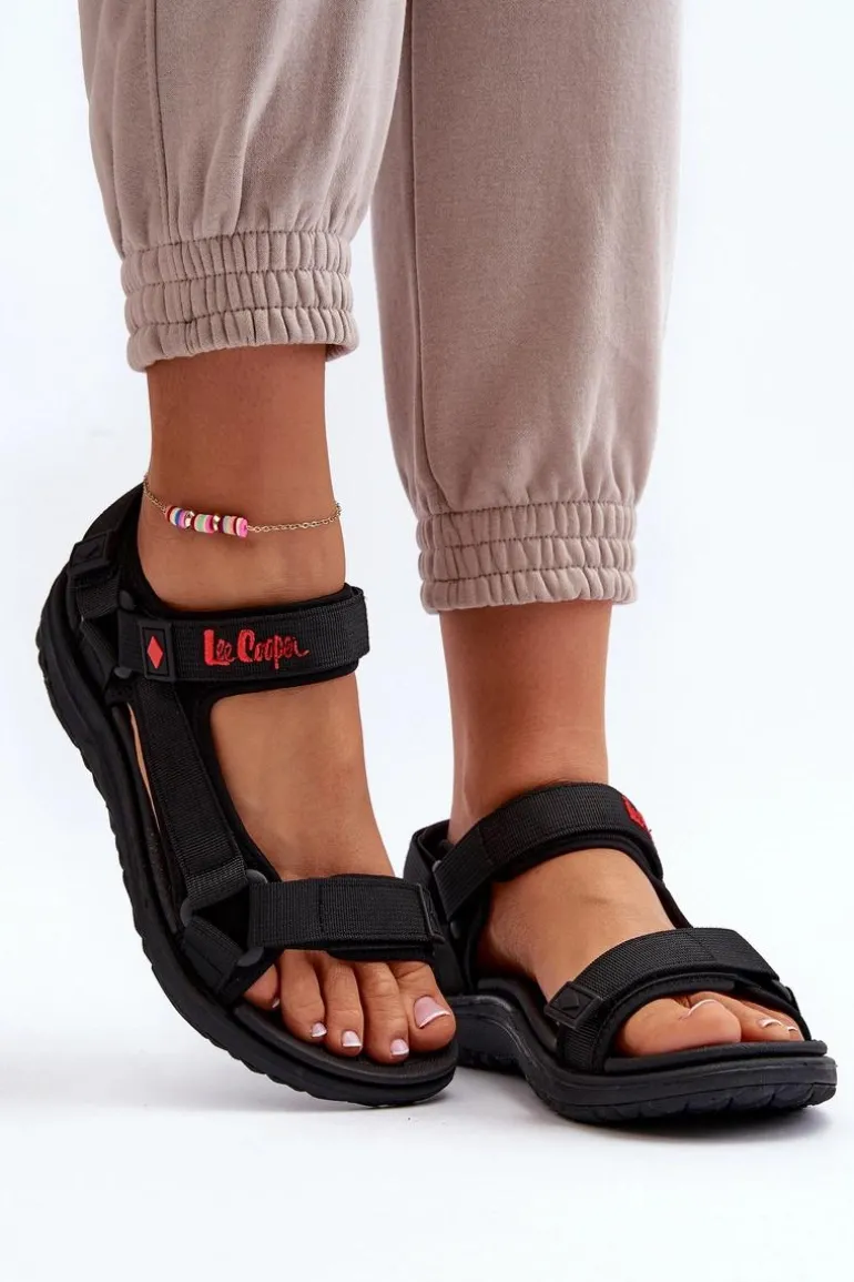 Damskie Sandały Lee Cooper LCW-24-34-2615 Czarne