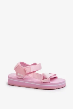 Damskie Sandały Na Platformie Big Star NN274A533 Różowe