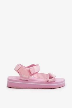 Damskie Sandały Na Platformie Big Star NN274A533 Różowe