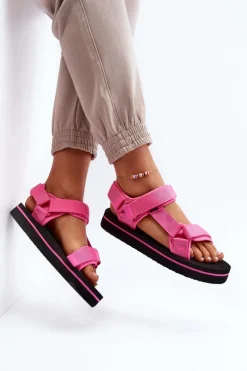 Damskie Sandały Na Platformie Lee Cooper LCW-24-05-2750L Fuksja