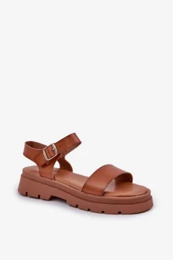 Damskie Sandały Na Platformie Camel Evaretha