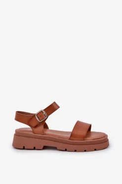 Damskie Sandały Na Platformie Camel Evaretha