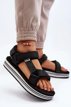 Damskie Sandały Na Platformie Lee Cooper LCW-24-05-2753 Czarne