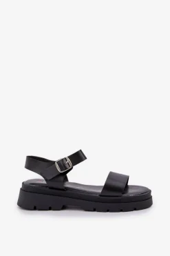 Damskie Sandały Na Platformie Czarne Evaretha