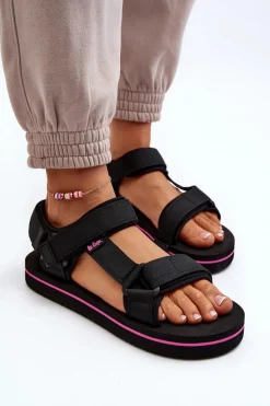 Damskie Sandały Na Platformie Lee Cooper LCW-24-05-2751L Czarne