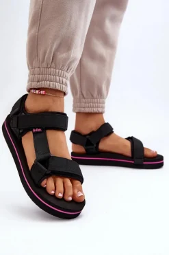 Damskie Sandały Na Platformie Lee Cooper LCW-24-05-2751L Czarne