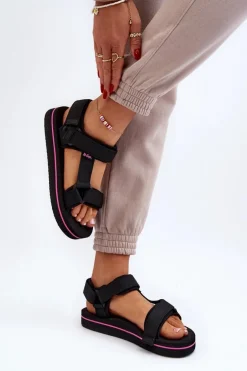 Damskie Sandały Na Platformie Lee Cooper LCW-24-05-2751L Czarne