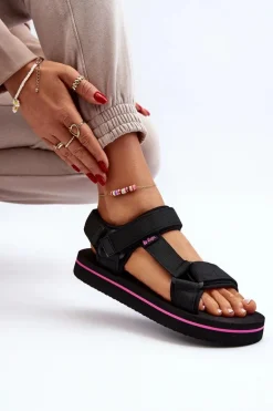 Damskie Sandały Na Platformie Lee Cooper LCW-24-05-2751L Czarne