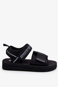 Damskie Sandały Na Rzepy Big Star LL274784 Czarne