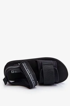 Damskie Sandały Na Rzepy Big Star LL274784 Czarne