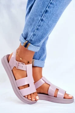 Damskie Sandały Pachnące Gumowe ZAXY Beżowe FF285025