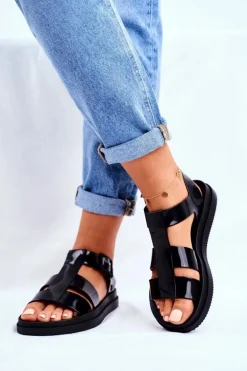 Damskie Sandały Pachnące Gumowe ZAXY Czarne FF285024