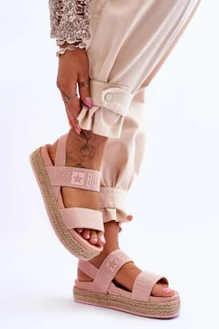 Damskie Sandały Wsuwane Big Star LL274859 Różowe