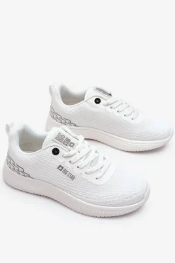 Damskie Siateczkowe Buty Sportowe Memory Foam System Big Star LL274664 Białe
