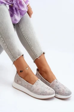 Damskie Skórzane Espadryle Na Platformie Multikolor Chorisa