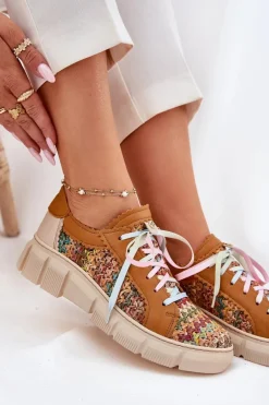 Damskie Skórzane Półbuty Maciejka 05850-29 Multikolor