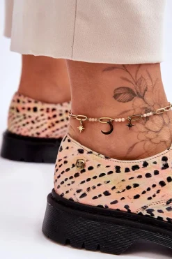 Damskie Skórzane Półbuty Oxfordy Maciejka 04087-18 Pomarańczowo-Czarne