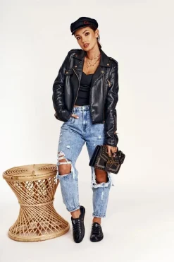 Damskie Skórzane Trampki Big Star Czarne V274871