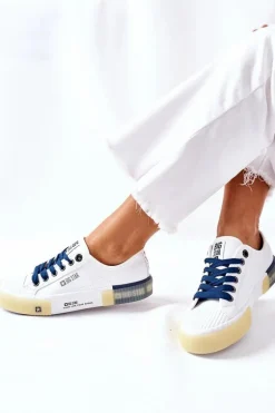 Damskie Skórzane Trampki BIG STAR II274132 Białe