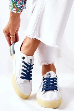 Damskie Skórzane Trampki BIG STAR II274132 Białe