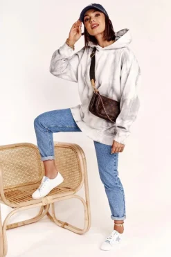 Damskie Skórzane Trampki Z Gwiazdą BIG STAR DD274692 Biało-Niebieskie