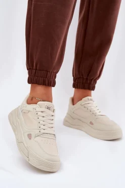 Damskie Sneakersy Big Star NN274668 Beżowe