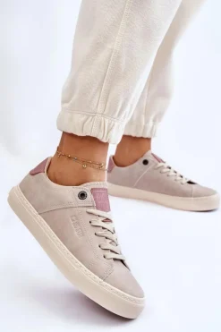 Damskie Sneakersy Big Star LL274399 Beżowe
