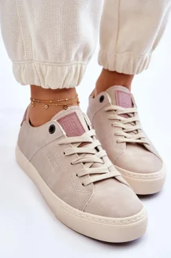 Damskie Sneakersy Big Star LL274399 Beżowe