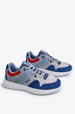 Damskie Sneakersy Big Star LL274421 Niebieskie