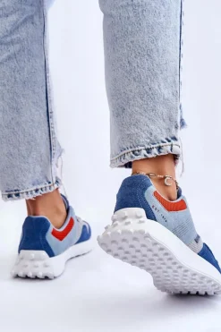 Damskie Sneakersy Big Star LL274421 Niebieskie