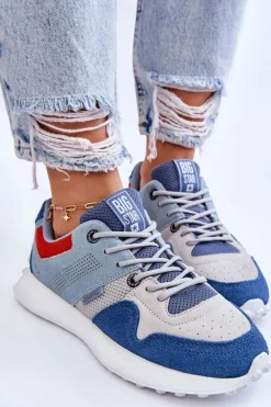 Damskie Sneakersy Big Star LL274421 Niebieskie