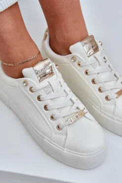 Damskie Sneakersy Big Star NN274211 Białe