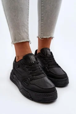 Damskie Sneakersy Big Star NN274666 Czarne