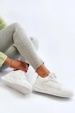 Damskie Sneakersy Big Star NN274667 Białe