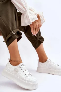 Damskie Sneakersy Buty Sportowe GOE JJ2N4126 Białe