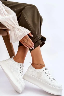 Damskie Sneakersy Buty Sportowe GOE JJ2N4126 Białe