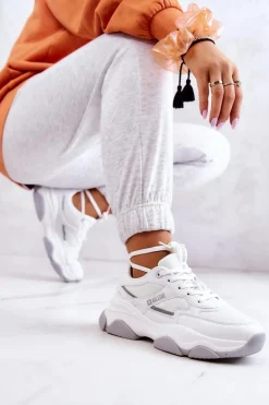 Damskie Sneakersy Buty Sportowe Big Star JJ274579 Białe