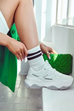 Damskie Sneakersy Buty Sportowe Big Star JJ274579 Białe