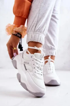 Damskie Sneakersy Buty Sportowe Big Star JJ274579 Białe