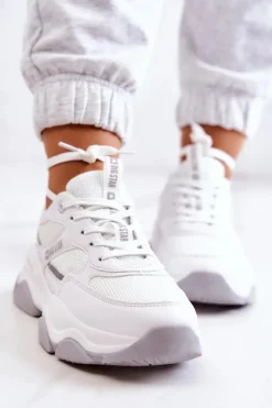 Damskie Sneakersy Buty Sportowe Big Star JJ274579 Białe