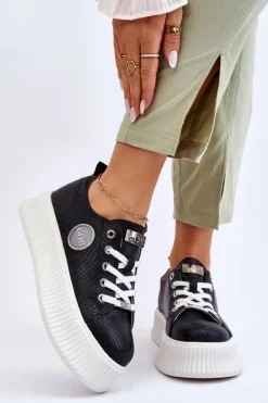 Damskie Sneakersy Buty Sportowe GOE JJ2N4127 Czarne